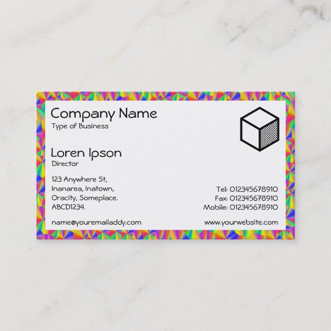 Rectangle - Abstract 080716(7) Business Card (Front)