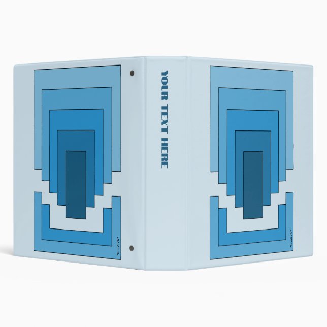 Rectangle Abstract in Blue Binder (Background)