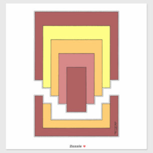 Rectangle Abstract Multicolor (70s Style)