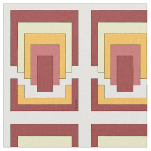 Rectangle Abstract Multicolor (70s Style) Fabric