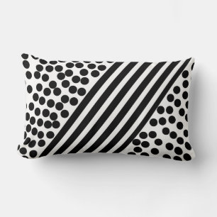 Rectangle Abstrait Balls d'art Lignes Motif Coussin