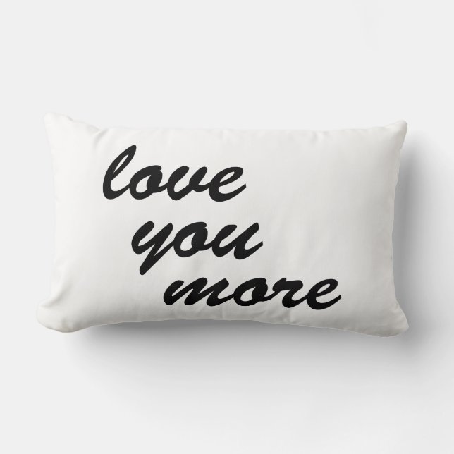 Rectangle aimez-vous davantage. coussin (Recto)