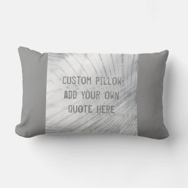 Rectangle ajouter votre propre devis personnalisé coussin gr (Recto)