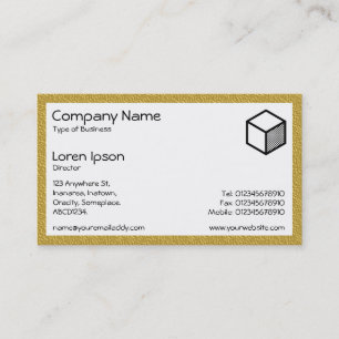 Rectangle - Amber Plastic Business Card