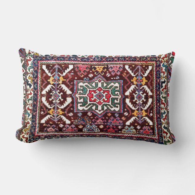 Rectangle Antique Perse Oriental Coussin de conception de ta (Recto)