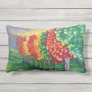 Rectangle "Arbres d'automne 2" coussin extérieur