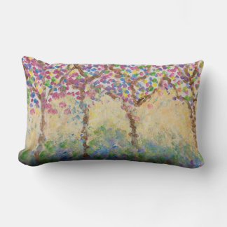 Rectangle Arbres impressionnistes sur coussin