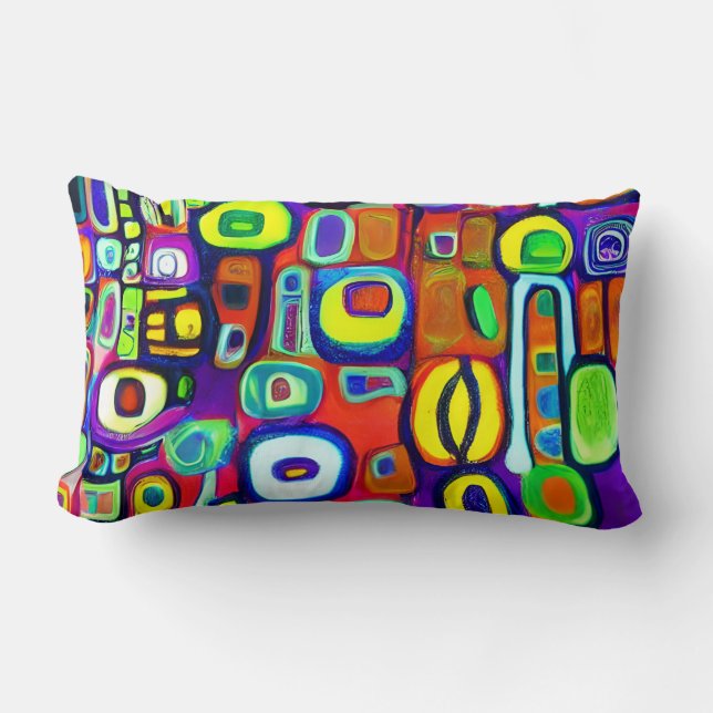 Rectangle Art de la joie Coussin (Recto)