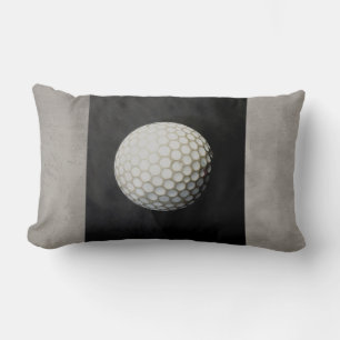 Rectangle balle de golf coussin photo art sur gris