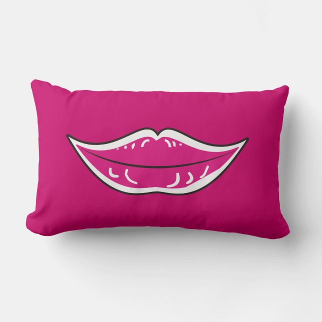 Rectangle beau coussin de MoJo d'Américain de sourire (Recto)