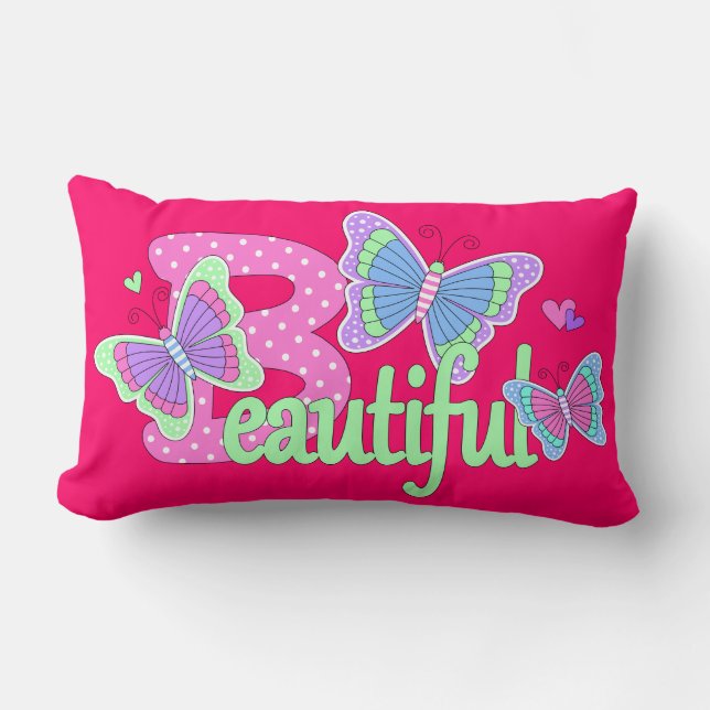 Rectangle Beau Coussin papillon (Recto)