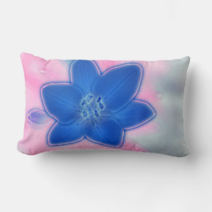 Rectangle Beau Neon bleu Lily Coussin Coussin