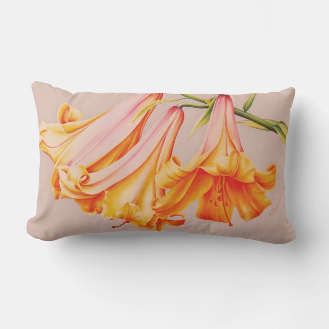 Rectangle Beaux-arts de Sarah Trett coussin orange (Recto)