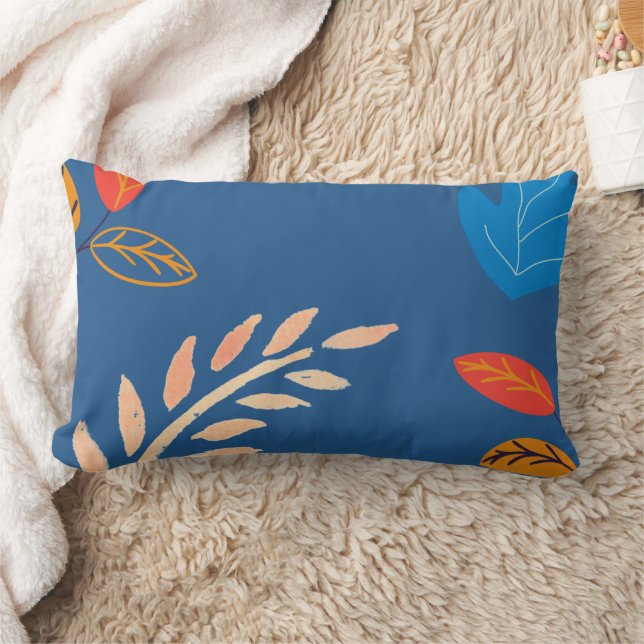 Rectangle bleu chute esthétique accueil décoration coussin (Couverture)