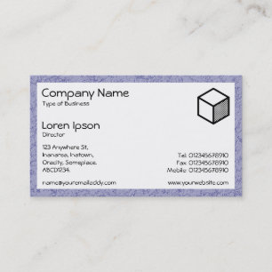 Rectangle - Blue Grey Stucco Business Card