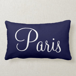 Rectangle Bonjour Paris Lumbar Coussin