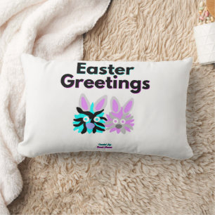 Rectangle Bunny Fuzzies Lumbar Coussin