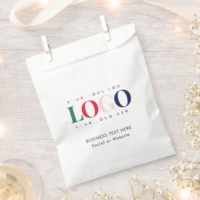 Rectangle Business Company Logo Text Paper Bag (Clipped)