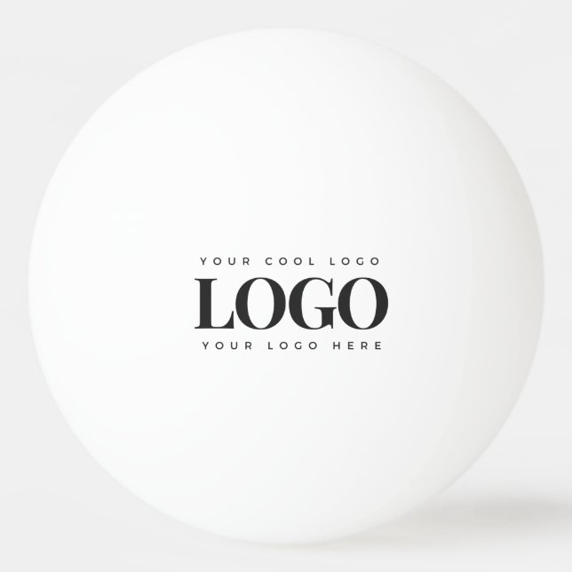Rectangle Business Logo Company Custom Office Game Ping Pong Ball (Front)