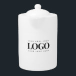 Rectangle Business Logo Company Event Minimalist<br><div class="desc">This elegant teapot with your custom logo would be great for any business/promotional purpose. Easily add your own logo by clicking on the "personalize" option.</div>