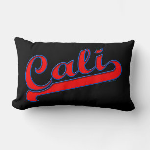 Rectangle Cali California Neon Coussin rouge