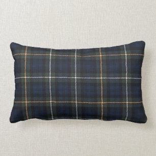 Rectangle Campbell Tartan Lumbar Coussin 13" x 21"