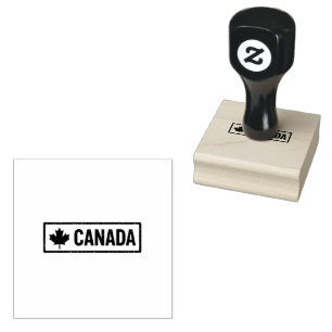 Rectangle Canada Versatile Impressions Any Colour Rubber Stamp