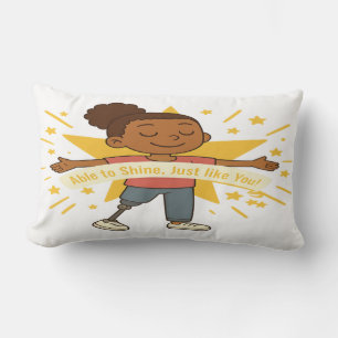 Rectangle Capable de briller, comme vous Lumbar Coussin