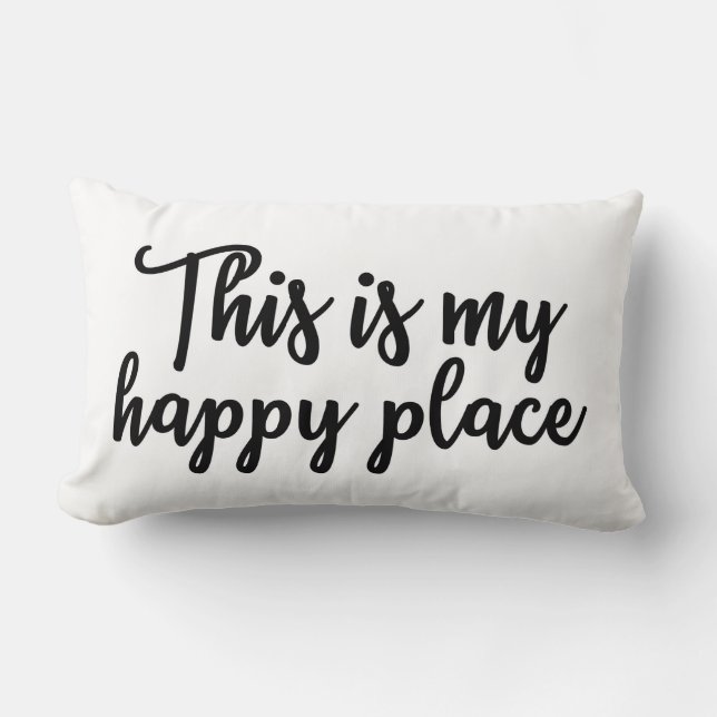 Rectangle C'est mon coussin heureux d'endroit (Recto)