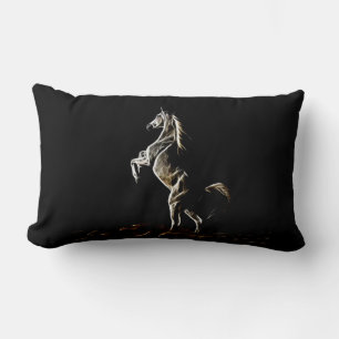 Rectangle Cheval blanc Fractal Lumbar Coussin