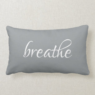 Rectangle Chic Breathe Grey Lumbar Coussin