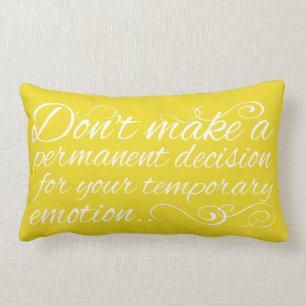 Rectangle Citation de sagesse sur le coussin