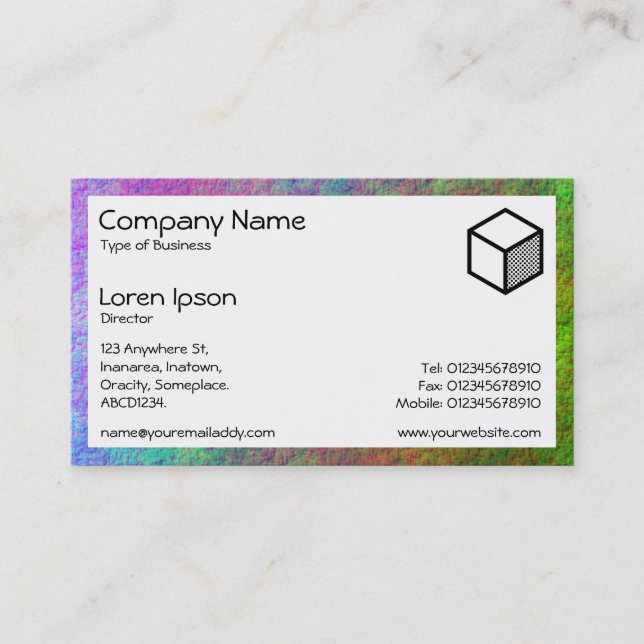 Rectangle - Colourful Seabed Business Card (Front)