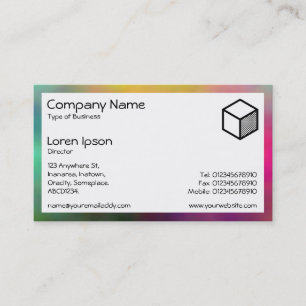 Rectangle - Colourful Smoke Business Card