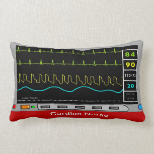 Rectangle Conception cardiaque de moniteur de coussin
