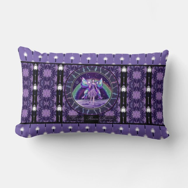 Rectangle Coque Coussin de la fée Purple Rain (Recto)