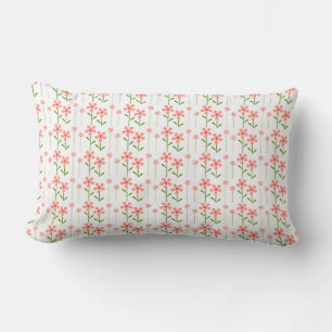 Rectangle Coral Floral Américain MoJo Lumbar Coussin