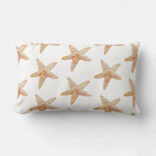 Rectangle Coral Starfish Motif Coussin