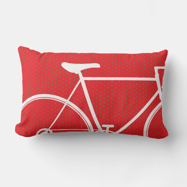 Rectangle Coussin abstrait de vélo (Recto)