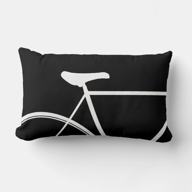 Rectangle Coussin abstrait de vélo (Recto)