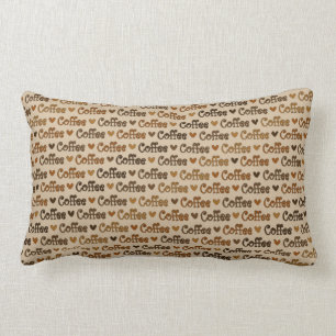Rectangle Coussin adorable de décor de café