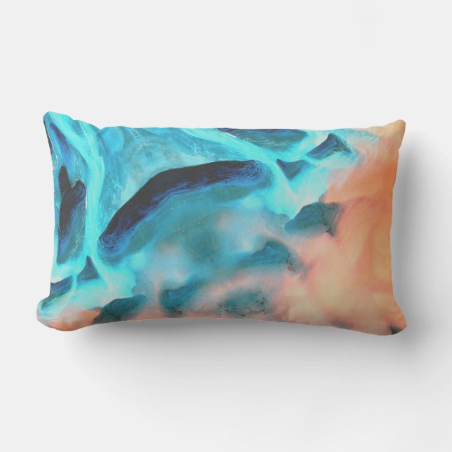 Rectangle Coussin Aqua Design (Recto)