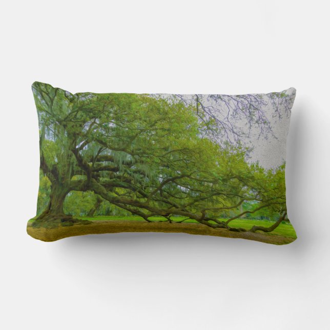 Rectangle Coussin artistique géant du chêne (Recto)