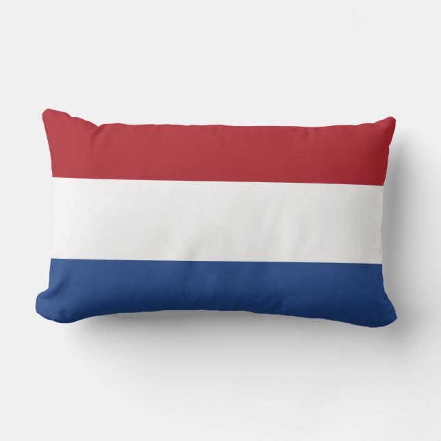 Rectangle Coussin avec drapeau de La Pays-Bas (Recto)