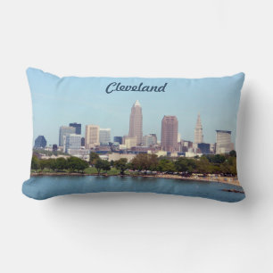 Rectangle Coussin classique d'horizon de lac cleveland Ohio