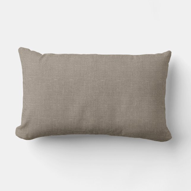 Rectangle Coussin d'accentuation de Burlap en beige rustique (Recto)