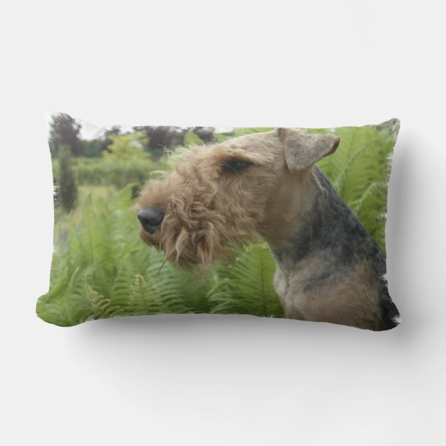 Rectangle Coussin d'Airedale (Recto)