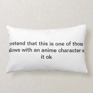 Rectangle coussin d'anime