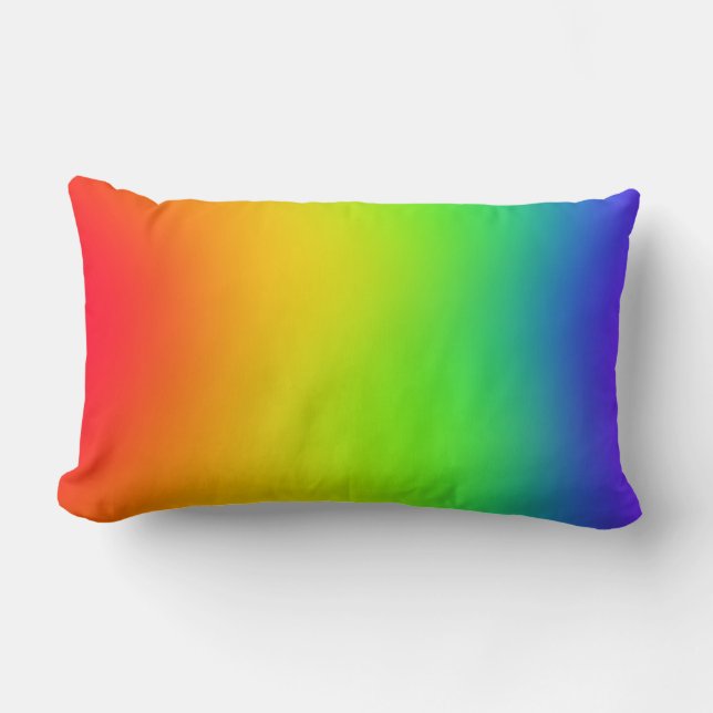 Rectangle Coussin d'arc-en-ciel (Recto)