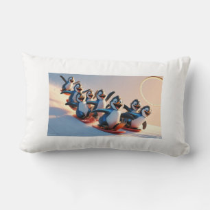 Rectangle Coussin d'aventure glissante Pals de pingouin